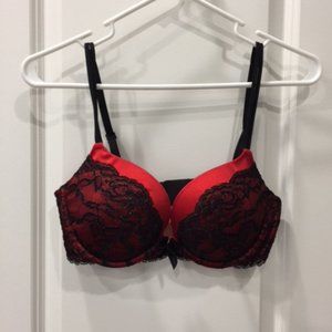 Victoria's Secret Very Sexy Plunge, Red/Black, 36C